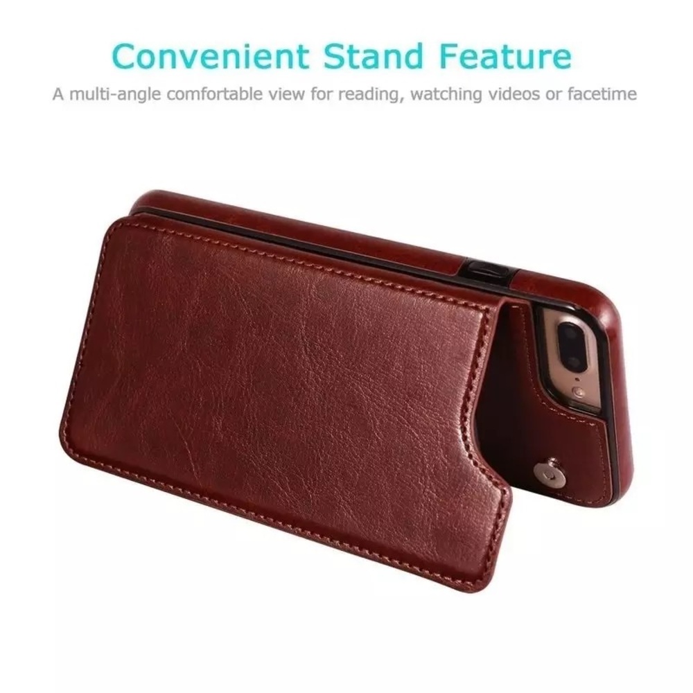 iPhone 11 (6.1 in) Black PU Leather Wallet Case - Picture 3 of 4